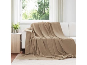 Plaid canapé camel 220x240 cm 1.37 kg polaire