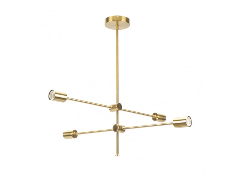  Fabrilamp jerusalen, lampe, moderne, 4 x e27, bronze, 64 x 71 x 71 cm 154654112 - Conforama E