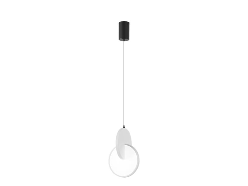  Fabrilamp carlota, suspension, moderne, led, 17 w, 2380 lm, 6500 k, noirblanc, 60-200 x 18 x 18 cm 234491001 - Conforama A