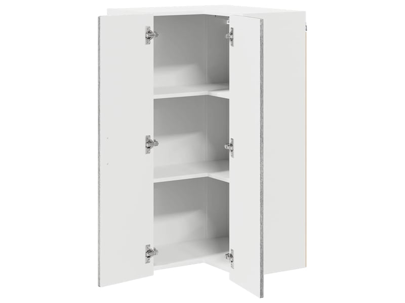  Meuble mural de cuisine, armoire d'angle cuisine porto gris sonoma 57x57x100cm  - Conforama E