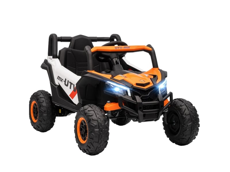  Voiture électrique enfant 12 v 96x61x56 cm télécommandée orange  - Conforama A