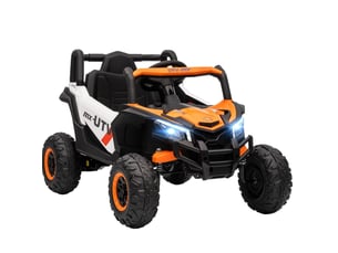 Voiture électrique enfant 12 v 96x61x56 cm télécommandée orange