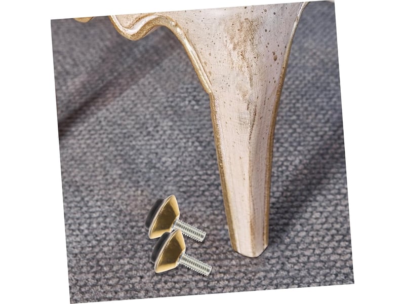  Niveauurs de meubles réglables métal doré robustes anti-dérapants et résistants à usure accessoires pratiques pour table chaise et sommier  - Conforama E