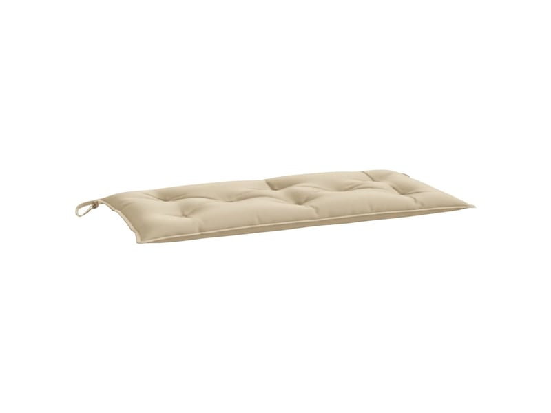  Lot de 2 coussins de banc jardin, coussins d'assise beige 100x50x7 cm tissu oxford cf58713  - Conforama D