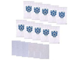 Sac aspirateur pour miele gn, sac aspirateur miele complete c3, complete c2 et classic c1, hyclean 3d efficiency miele (10 sacs + 6 files)