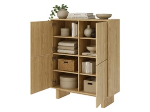 Buffet 4 porte(s)   DMORA Hasareti - 104 cm coloris marron 