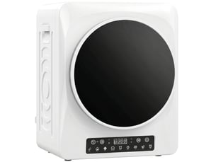 Sèche-linge compact 1000 w avec modes extra sec et eco, minuterie et température réglables, blanc