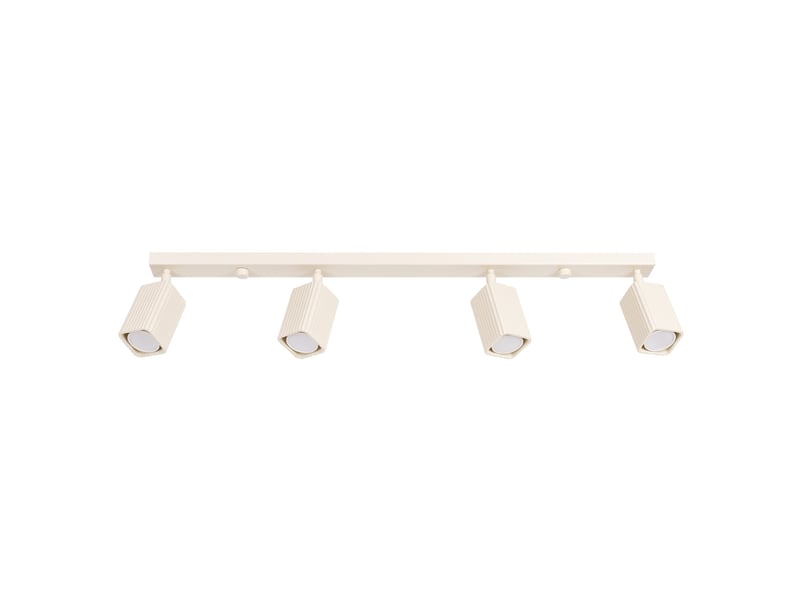  Plafonnier rayo 4l beige aluminium moderne 16.5x81x6cm SL.3125 - Conforama A