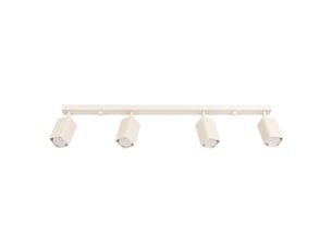 Plafonnier rayo 4l beige aluminium moderne 16.5x81x6cm