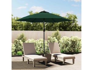 Parasol- ombrelle de jardin vert 3 m mât en acier