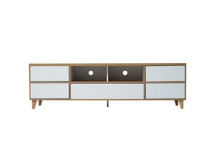 Meuble tv coloris blanc 175 cm   