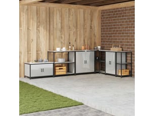 Étagère de cuisine, étagère de rangement hattem argenté 90x50x92cm acier shl2613