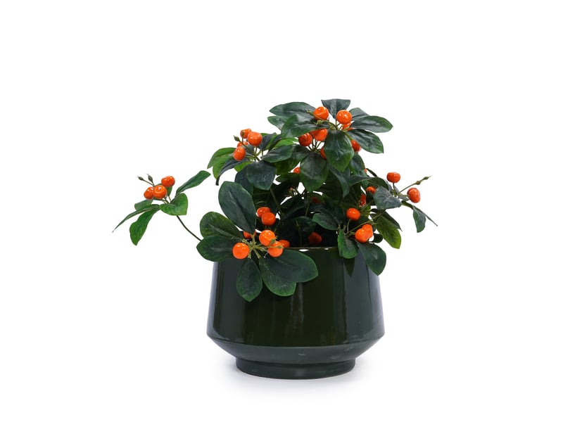  Lot de 3 pots de fleurs 38,12822,9 cm trou de drainage vert antique  - Conforama B