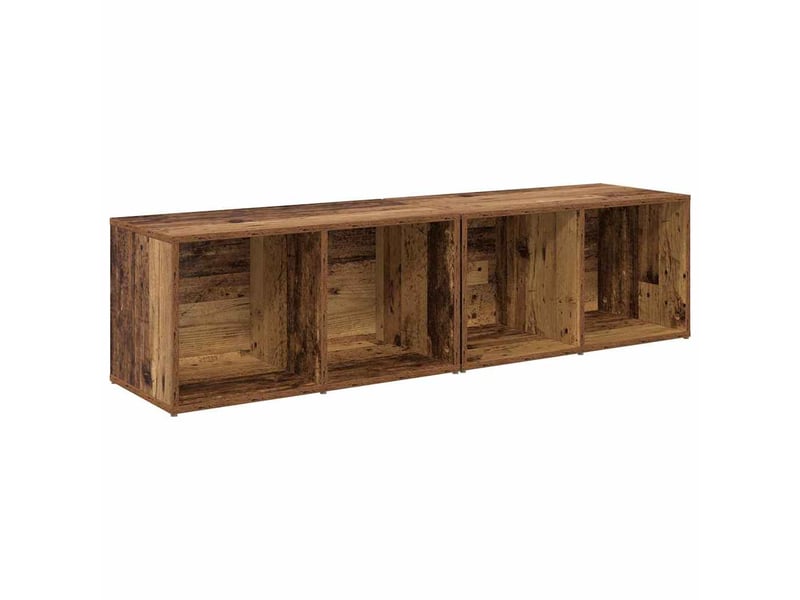  Ensemble meuble tv - banc tv - meuble de rangement 2 pcs bois ancien bois d'ingénierie  - Conforama A
