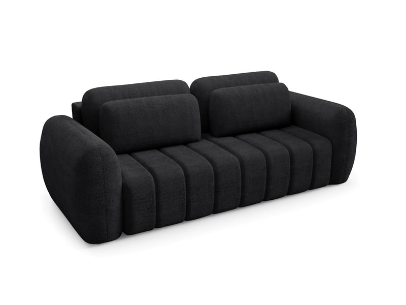  Canapé contii premium avec fonction de couchage couleur : quelle noir  - Conforama C