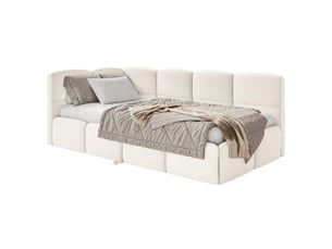 Lit 2 places 90x200 cm SELSEY Cloudy coloris beige