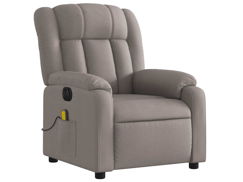  Fauteuil de massage inclinable électrique, fauteuil relax taupe tissu shl93696  - Conforama D