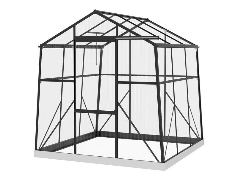  Serrechâssis froid, résistant aux intempéries, 192 x 192 x 203 cm, noir  - Conforama B