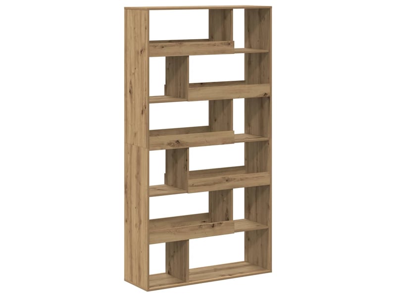  Bibliothèque, étagère de rangement chêne artisanal 100x33x187,5 cm bois d'ingénierie  - Conforama E