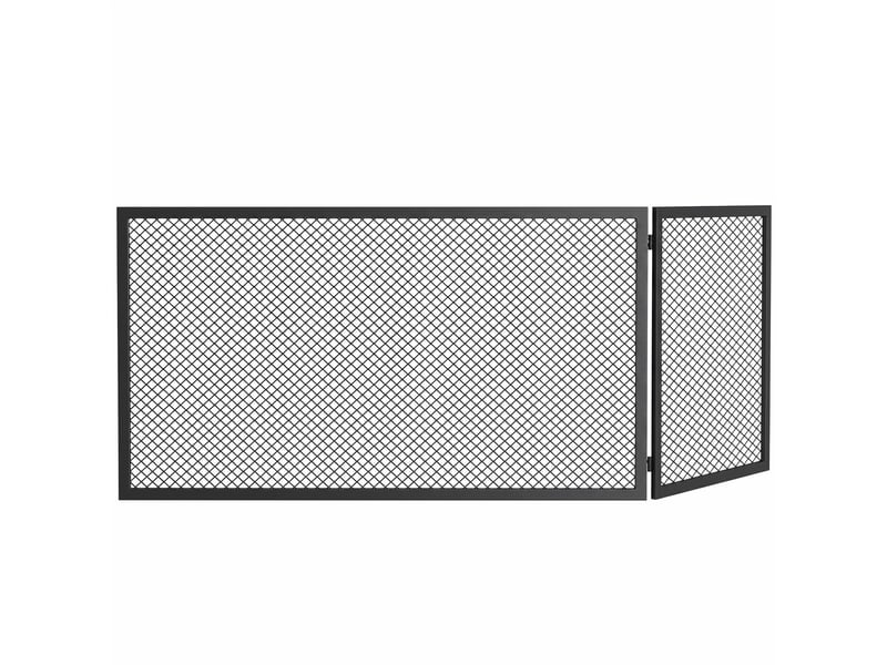 Pare-étincelles pliable en métal pour cheminée, 141 x 50 cm - Conforama A
