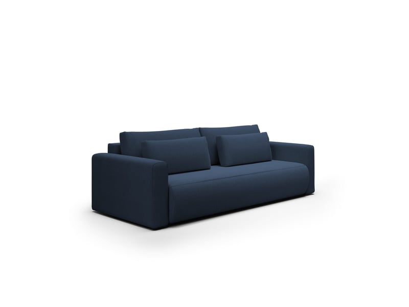  Canapé convertible 4 places welly bleu  - Conforama A