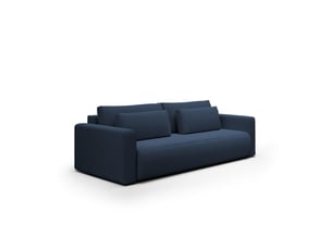 Canapé convertible 4 places welly bleu