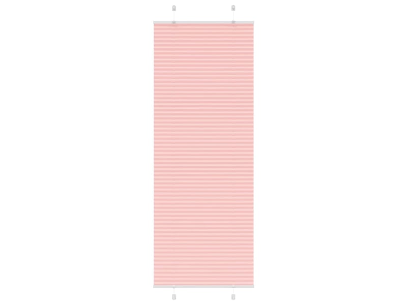 Store plissé, store de fenêtre rose 75x200 cm largeur du tissu 74,4 cm polyester cf47005 - Conforama B