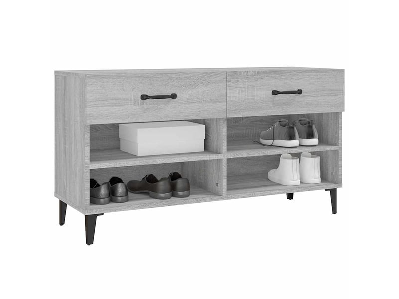 Armoire à chaussures sonoma gris 102x35x55 cm bois d'ingénierie shl2785  - Conforama D