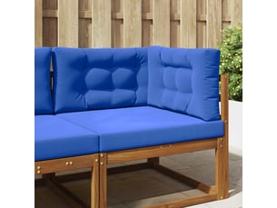 Coussin de canapé d'extérieur, coussin de chaise polyester bleu royal 80 x 80 cm cf54042