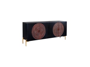 Buffet <strong>MEUBLORAMA</strong> <strong></strong> - 160 cm coloris noir