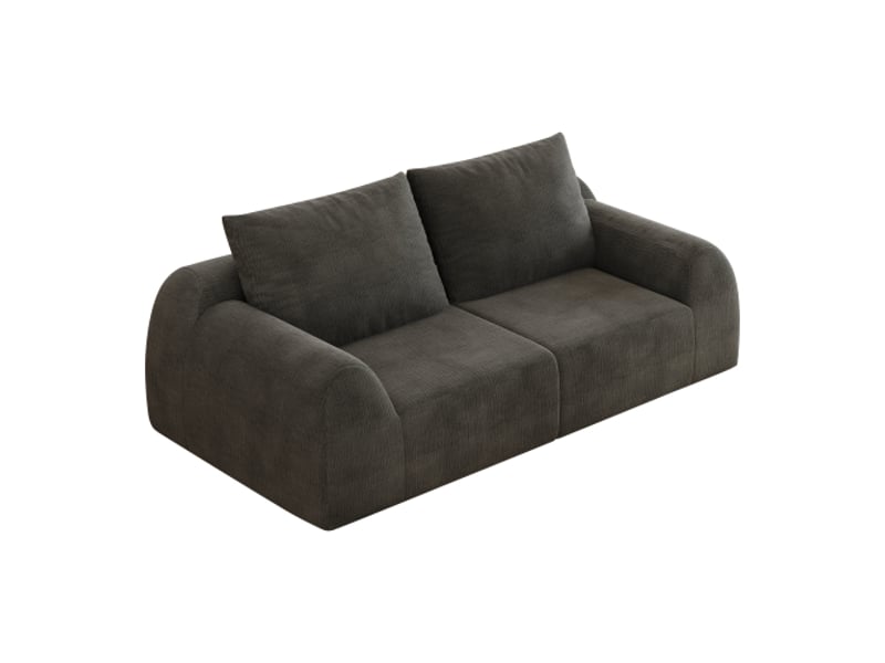  Canapé d'appoint 190 cm – mousse compressée, gris foncé – sans montage – salon, chambre, appartement  - Conforama A
