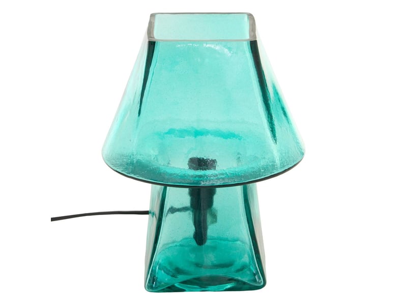  Lampe champignon elita h.26cm en verre bleu ELITA - Conforama A