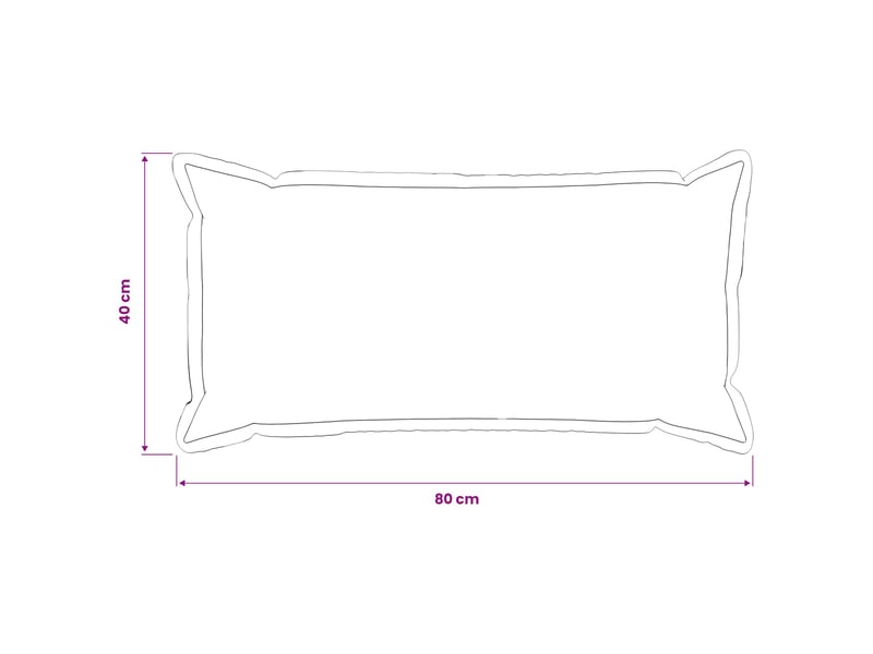 Lot de 6 housses de coussin houten vert clair 40 x 80 cm cf50021 - Conforama E
