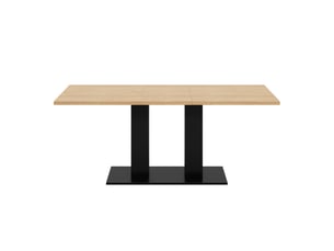 Table à manger extensible 140180 x 70 x 75 cm, jusqu’à 8 personnes, mdf effet bois naturel