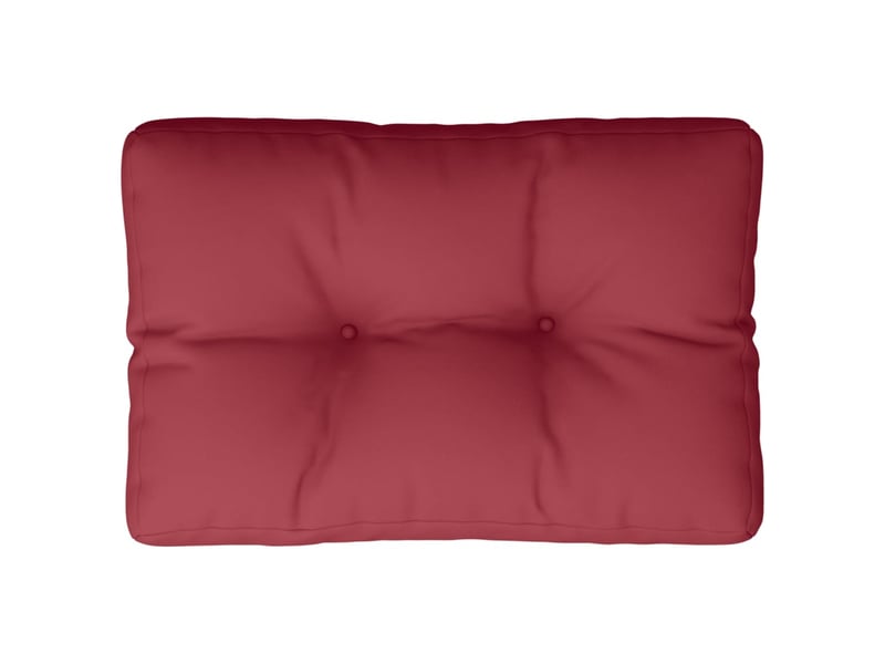  Coussin de palette, coussin de chaise, coussin de canapé rouge bordeaux 50x40x12 cm tissu cf55449  - Conforama A