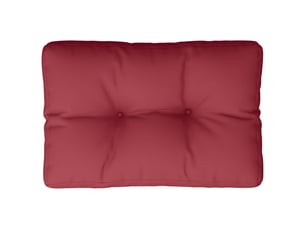 Coussin de palette, coussin de chaise, coussin de canapé rouge bordeaux 50x40x12 cm tissu cf55449