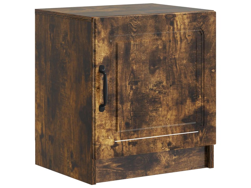 Table de chevet - cabinet de chevet - table de nuit 2 pièces chêne fumé 43 x 34,5 x 47 cm - Conforama D