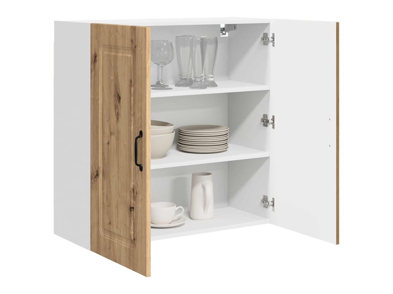 Meuble mural de cuisine | armoire de cuisine chêne artisanal shl8745  - Conforama C