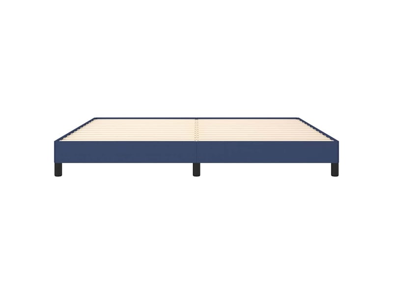  Lit double- lit adulte -  cadre de lit sans matelas bleu 200x200 cm tissu  - Conforama D