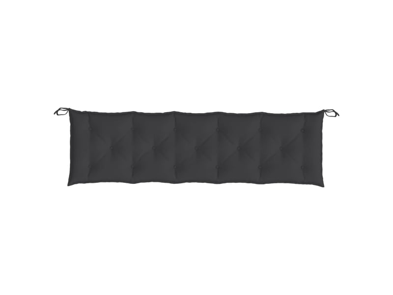  Coussin de banc de jardin, coussin d'assise noir 180x50x7 cm tissu oxford cf52779  - Conforama D