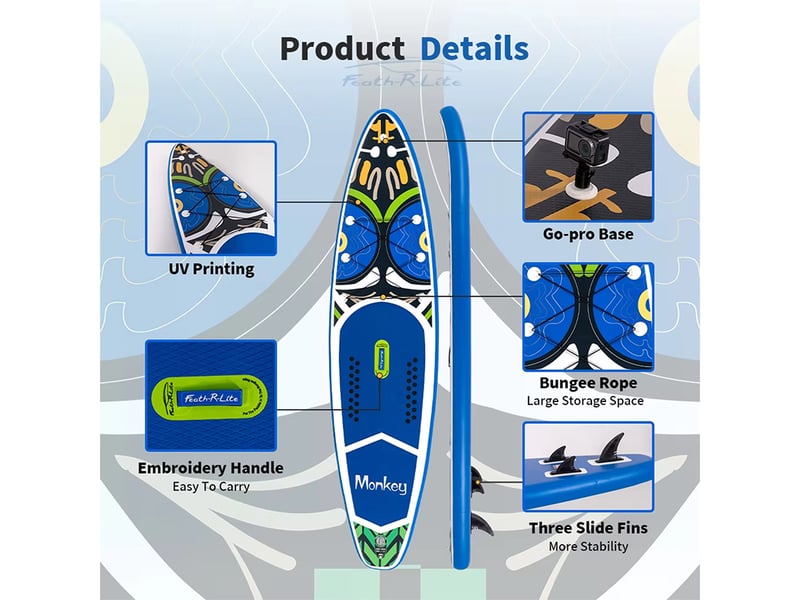  Planche de SUP Funwater SUPFR02E - 350x83x15cm 180kg  - Conforama W