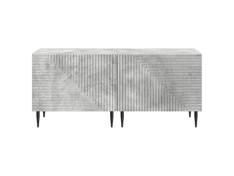  Meuble tv - banc tv - meuble de rangement gris béton bois d'ingénierie  - Conforama E