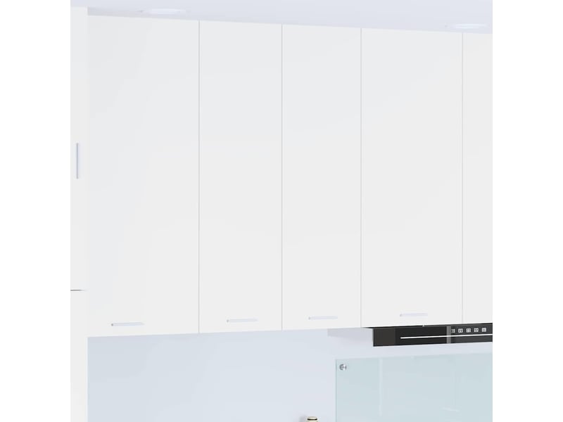  Meuble de rangement cuisine, armoire suspendue blanc 60x31x100cm bois d'ingénierie shl7601  - Conforama B