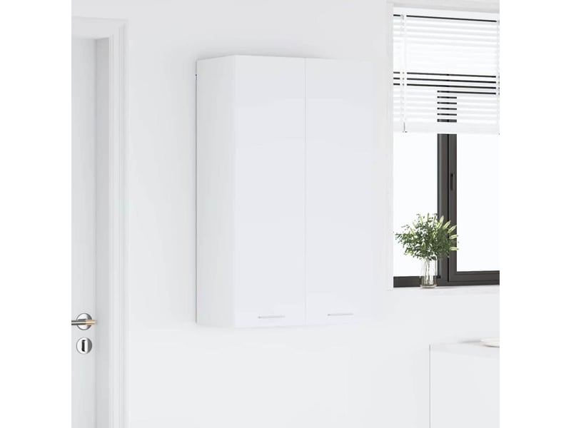  Meuble de rangement cuisine, armoire suspendue blanc 60x31x100cm bois d'ingénierie shl7601  - Conforama D
