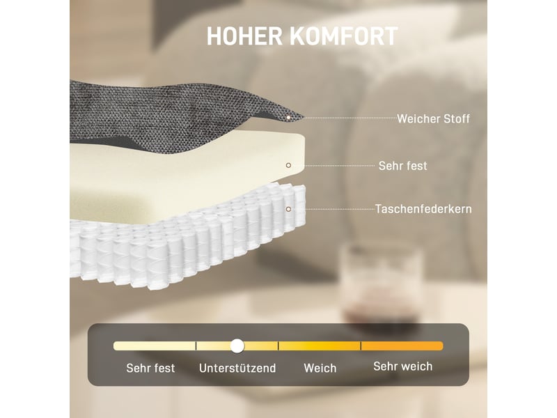  Fauteuil pivotant en chenille avec coussin lombaire gris foncé 72 x 92 x 96 cm  - Conforama E