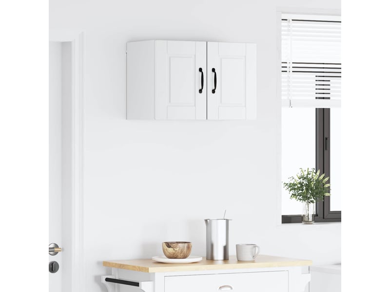  Meuble mural de cuisine | armoire de cuisine 2 pcs blanc bois d'ingénierie shl659  - Conforama D