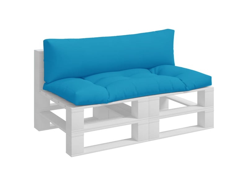  Lot de 2 coussins de palette, coussins de canapé bleu clair tissu cf59498  - Conforama C