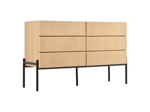 Buffet 0 porte(s) 6 tiroir(s) LPOSPI - 115.5 cm coloris naturel