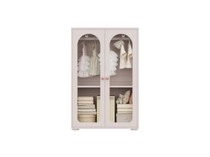 Armoire 2 porte(s)    <strong></strong> <strong></strong> coloris rose largeur 80 cm