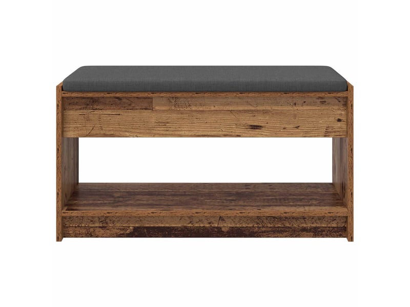 Banc d'entrée, banc interieur bois ancien 83x38x45 cm - Conforama E